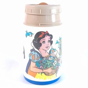 Vintage Snow White And The Seven Dwarfs Thermos Aladdin Lunch Box Size
